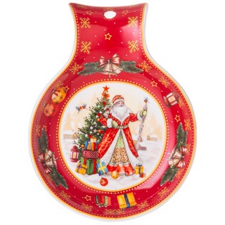 Подставка под ложку 'Дед Мороз' красная 1