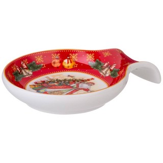 Подставка под ложку 'Дед Мороз' красная 3