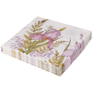 Салфетки бумажные 'Ирисы' (Irises) 33х33 см, 3 слоя, 20 шт. 2