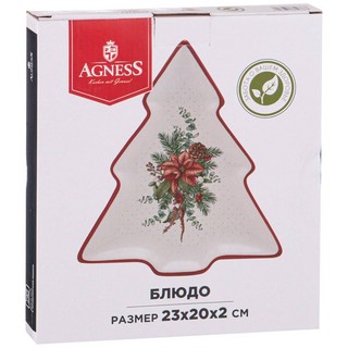 Блюдо-ёлка 'Праздник' 23х20х2 см 2