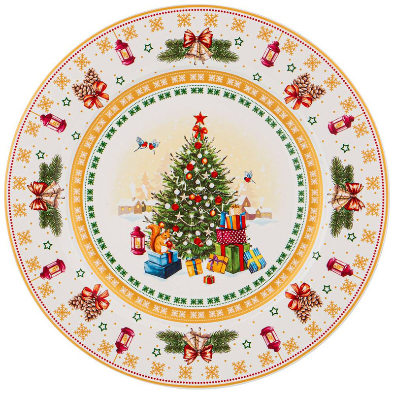 Тарелка обеденная 'Ёлка' 27 см
