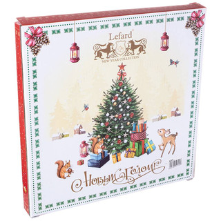 Тарелка обеденная 'Ёлка' 27 см, красная 2