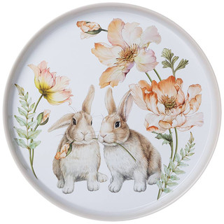 Поднос сервировочный 'Кролики' 33 см