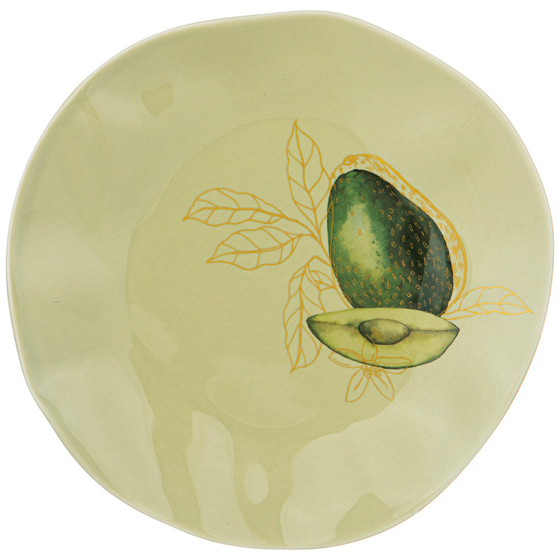 Тарелка закусочная 'Avocado' 21 см, зеленая