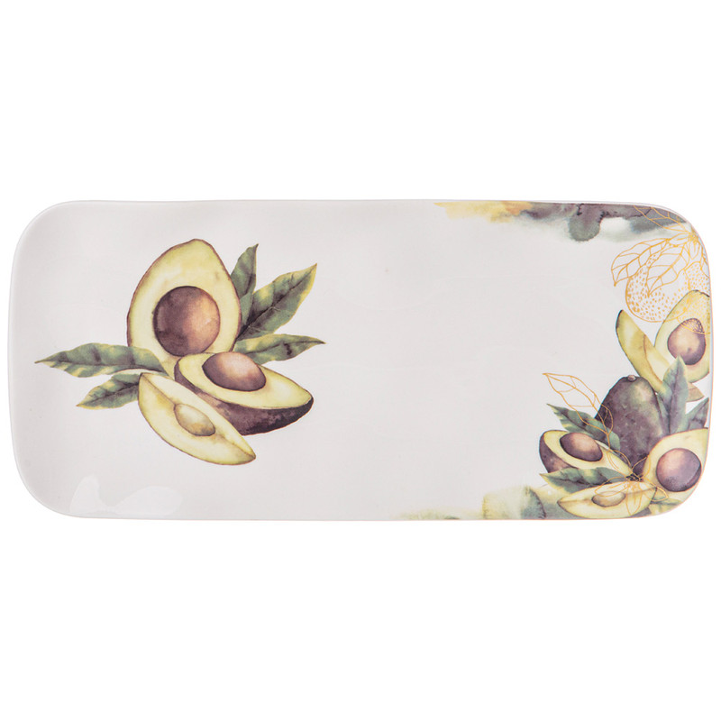 Блюдо 'Avocado' прямоугольное, 22х10 см