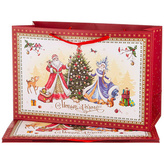 Пакет подарочный 'Ёлка' 60х40х23 см