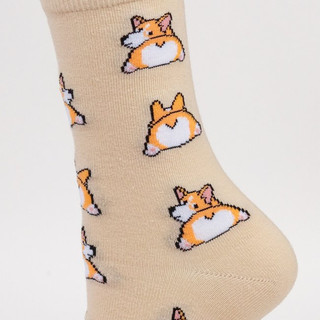 Носки 'Корги-релакс' беж, размер 35-39 3