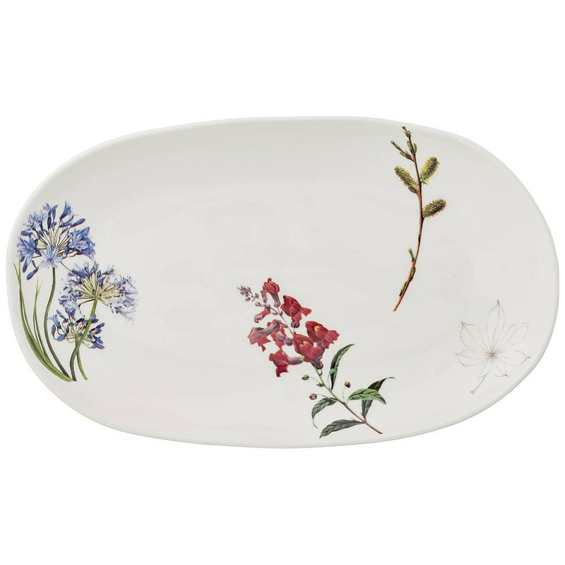 Тарелка закусочная 'Meadow' овальная, 29х17 см