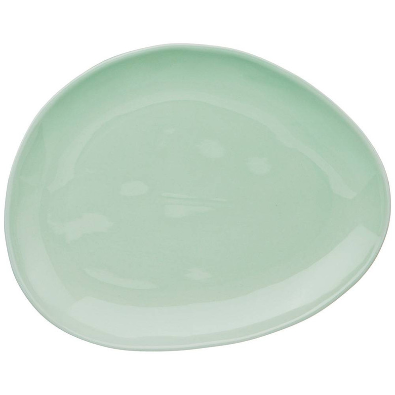 Тарелка закусочная 'Meadow' 25х19 см, мятная