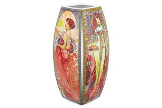 Ваза 1,5 л 11*11*21 см 'Времена года' квадрат, NEW BONE CHINA  3