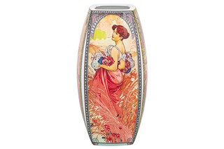 Ваза 1,5 л 11*11*21 см 'Времена года' квадрат, NEW BONE CHINA  7