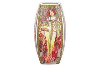 Ваза 1,5 л 11*11*21 см 'Времена года' квадрат, NEW BONE CHINA  8