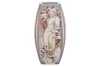 Ваза 1,5 л 11*11*21 см 'Времена года' квадрат, NEW BONE CHINA  9