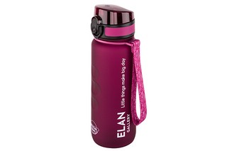 Бутылка для воды 500 мл 6,5*6,5*23 см 'Style Matte' с углублениями д/пальцев, бургундия 4