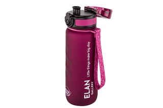 Бутылка для воды 500 мл 6,5*6,5*23 см 'Style Matte' с углублениями д/пальцев, бургундия 5