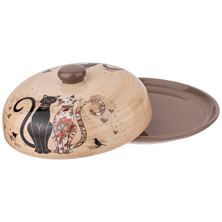 Блюдо для блинов 'Парижские коты' d 23 см,с крышкой 3