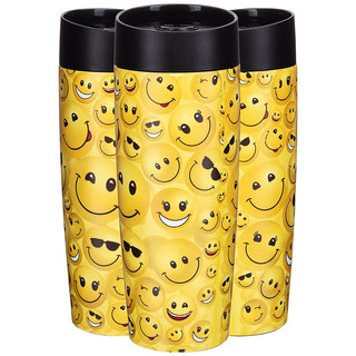 Термокружка 'Smile' с кнопкой-стоппером, 380 мл, колба нержавеющая сталь 2