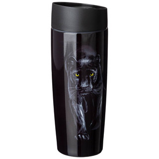Термокружка 'Черная пантера' с кнопкой-стоппером, 380 мл, кол...
