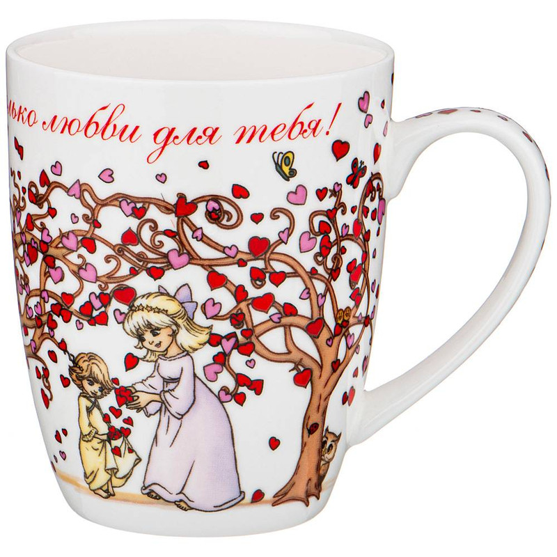 Кружка 'Дерево сердец', 400 мл