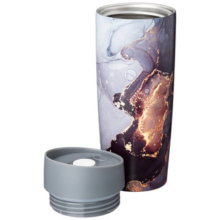 Термокружка 'Серый мрамор' с кнопкой-стоппером, 380 мл 3