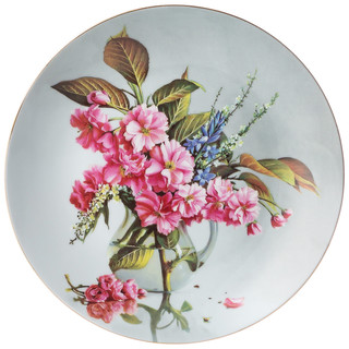 Тарелка декоративная 'Цветы' 20.5 см