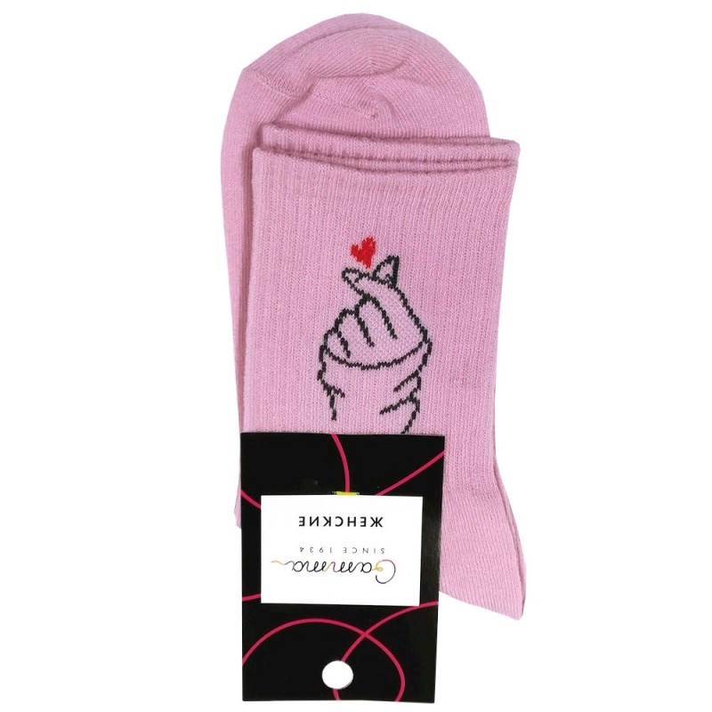 Носки женские розовые, размер 23-25