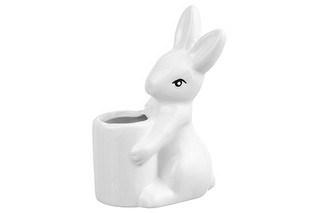 Вазочка п/зубочистки 6,5*4,5*10 см 'Зайчик' + зубочистки  3