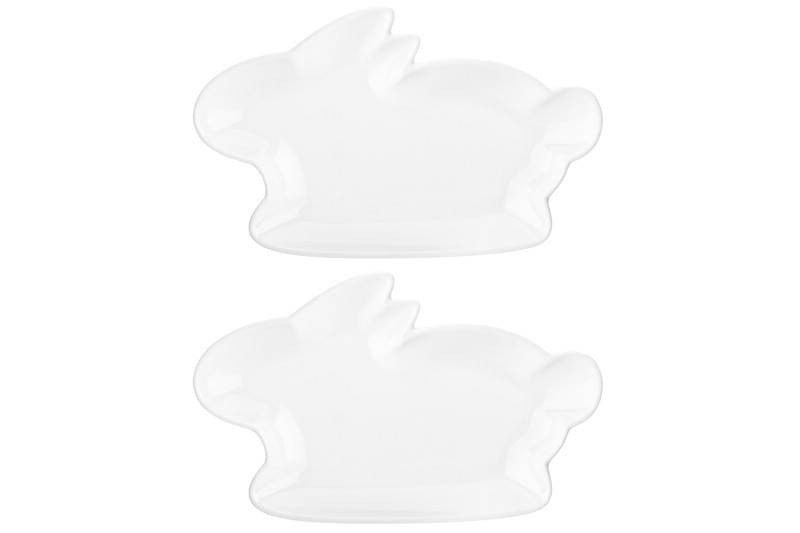 Набор 2 блюд 19*12*2,4 см 'Кролики' 