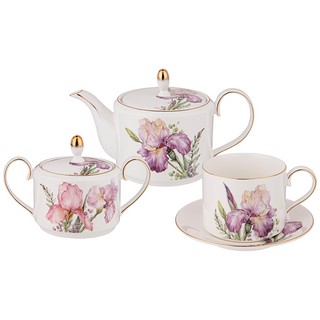 Чайный сервиз 'Ирисы' (Irises) на 6 персон, 14 предметов, Lefard