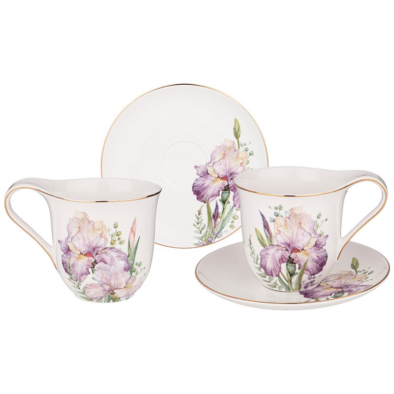 Чайный набор 'Ирисы' (Irises) на 2 персоны, 4 предмета, 275 мл, Lefard