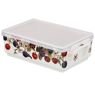 Блюдо квадратное с ручками и крышкой 'Ежевика' 20.5 см 3