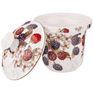 Кружка стеклянная с ситом 'Ежевика' 350 мл 4