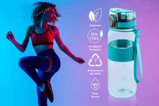 Бутылка для воды 650 мл 'Water Balance' бирюза 10