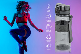 Бутылка для воды 650 мл 'Water Balance' серая 10