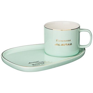 Чайная пара 'Мамочке' 200 мл, мятный 1