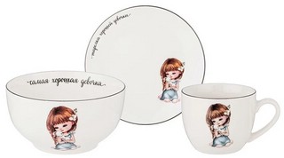 Набор посуды 'Хорошая девочка' 3 предмета, детский 1