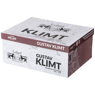 Чайный набор 'Поцелуй' (Г.Климт) на 2 персоны, 4 предмета, 250 мл (кремовый, серый) 2