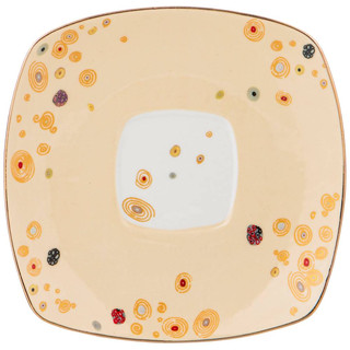 Чайный набор 'Поцелуй' (Г.Климт) на 2 персоны, 4 предмета, 250 мл (кремовый, серый) 4