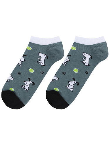 Носки короткие 'Собаки', разм.40-45, артикул KW009-001128