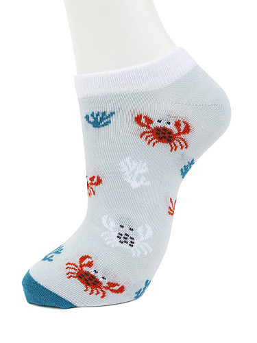 Носки короткие 'Крабы', размер 40-45, артикул KW009-001131