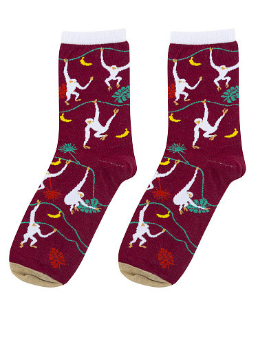 Носки 'Обезьяны', разм.40-45, артикул KW009-001148