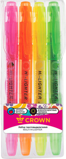Набор текстовыделителей Crown Multi Hi-Lighter Aroma, 207921, 4 цвета