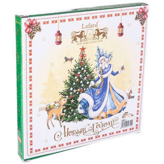 Тарелка закусочная 'Дед Мороз и Снегурочка' 20.5 см, зеленая 2