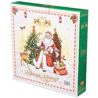 Менажница-елка 'Дед Мороз' 25 см, зеленая 3