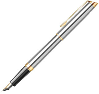Перьевая ручка Waterman Hemisphere Essential, Stainless Steel GT (перо F) 5