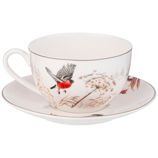 Чайная пара 'Лесная сказка' (снегири) 300 мл 3