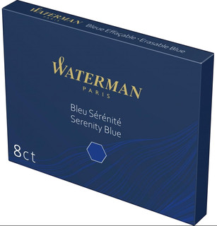 Стандартные картриджи с синими чернилами для перьевой ручки Waterman, Serenity Blue 4