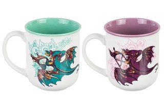Набор из 2-х кружек 400 мл 'Сказочные драконы' 3