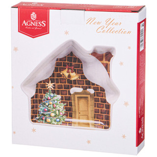 Тарелка-домик 'С Новым Годом!' 23.5 х 19 см 2