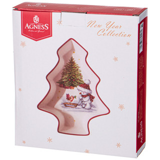 Блюдо-ёлка 'С Новым Годом!' 23 см, артикул 358-2117 3